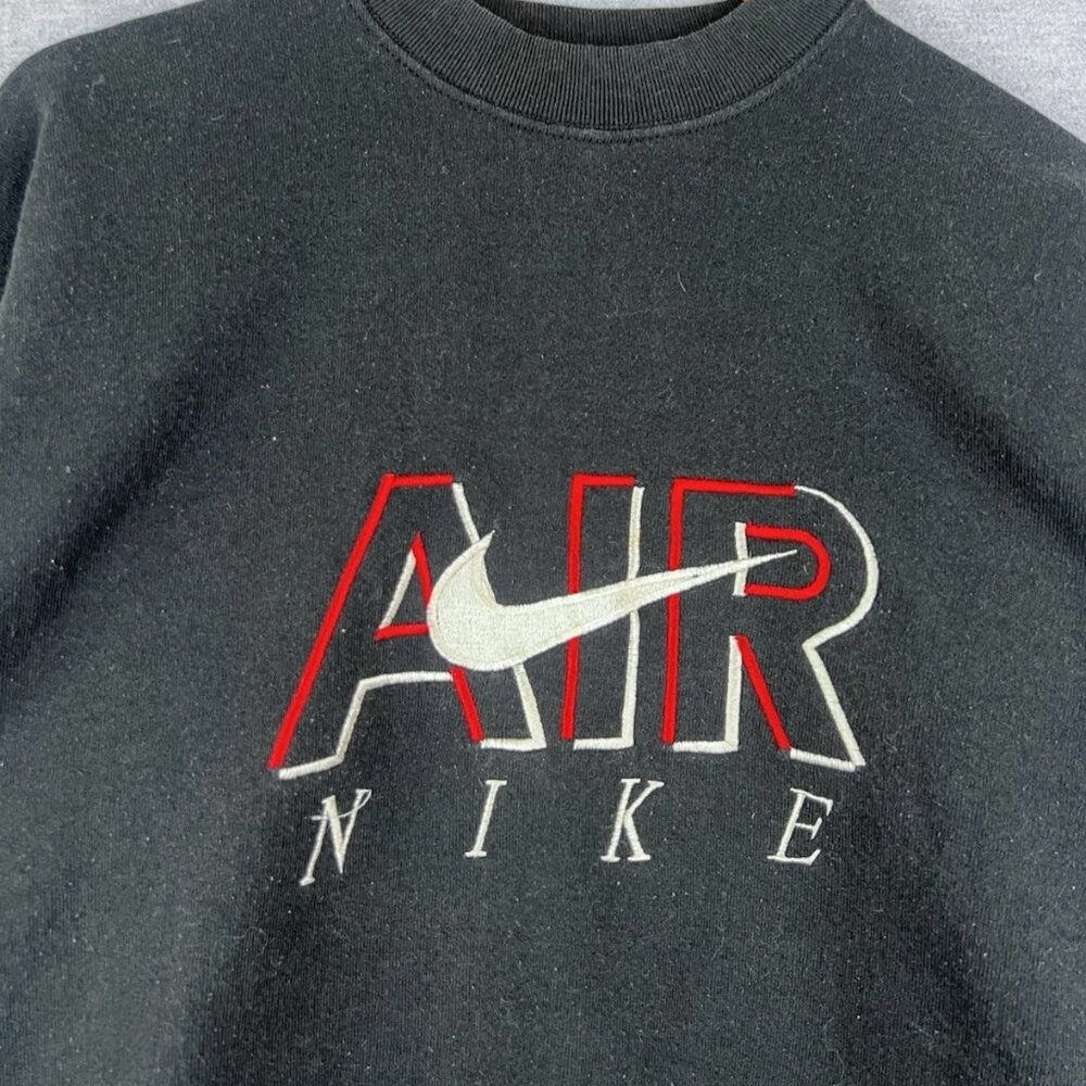 Vintage‎ 90s Air Nike Black Crewneck Fits M